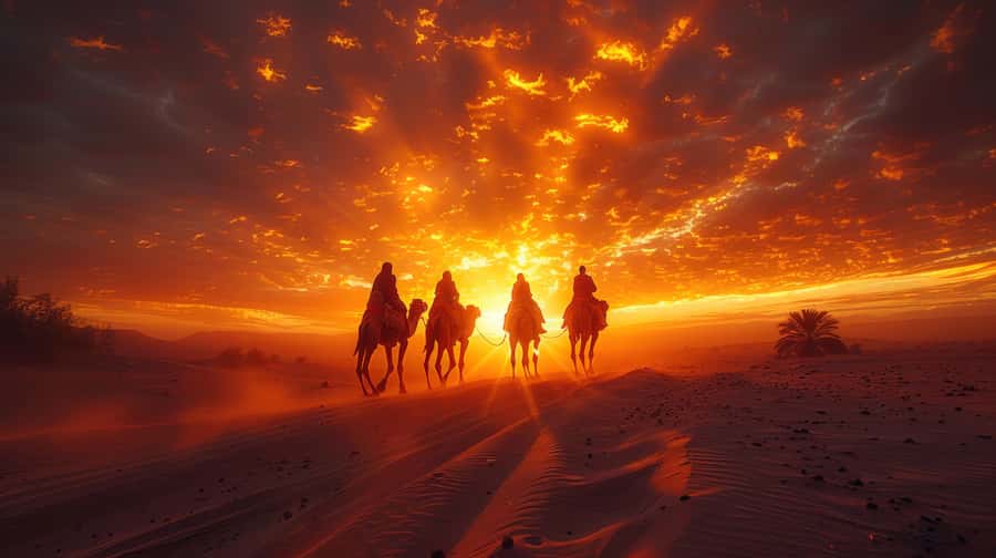 Marrakech: Agafay Desert Camel Ride, Dinner, Fire Show - Dinner under the stars