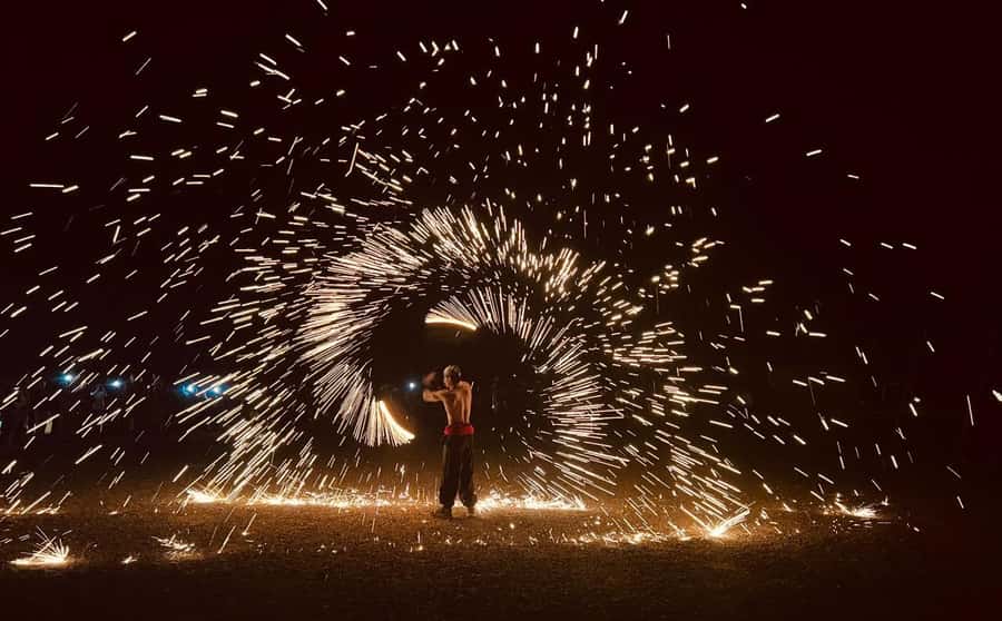Marrakech: Agafay Desert Camel Ride, Dinner, Fire Show - The camel ride at sunset