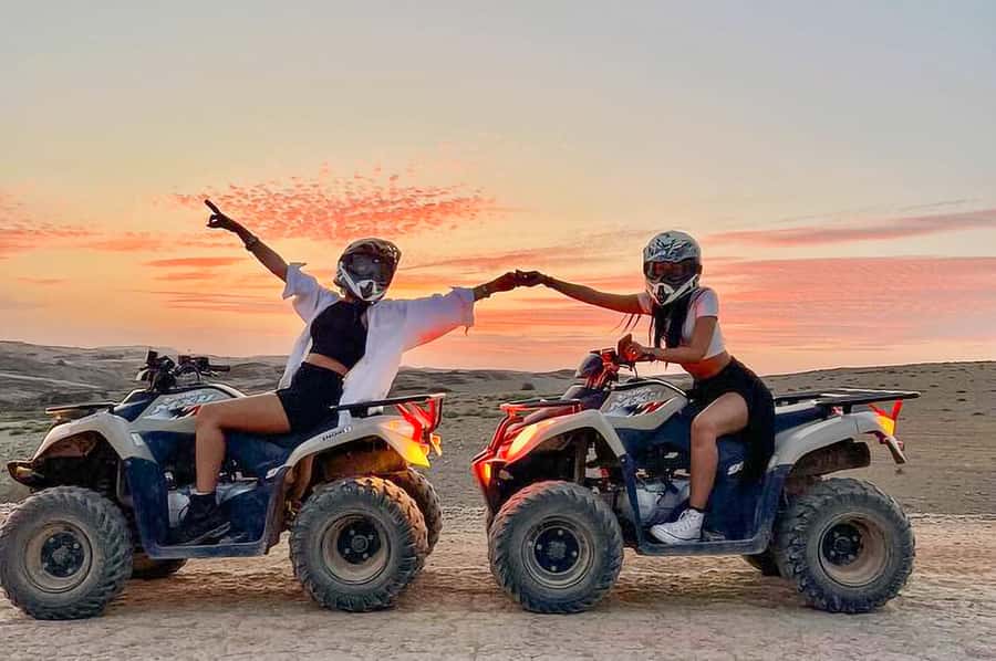 Marrakech: Agafay Desert: Camel ride Quad Bike, Dinner show - Leaving Marrakech for the Agafay hills