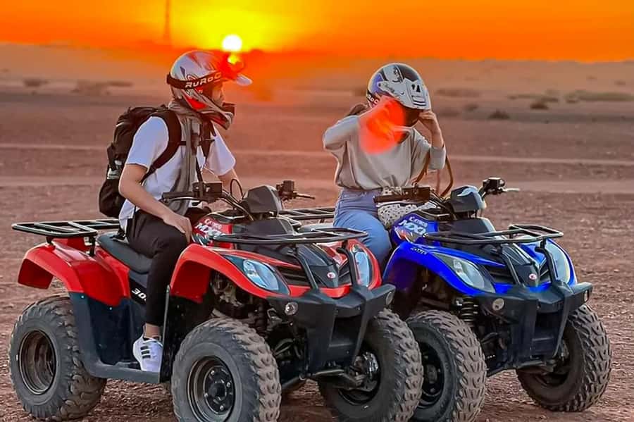 Marrakech: Agafay Desert: Camel ride Quad Bike, Dinner show - Dinner at the Berber camp