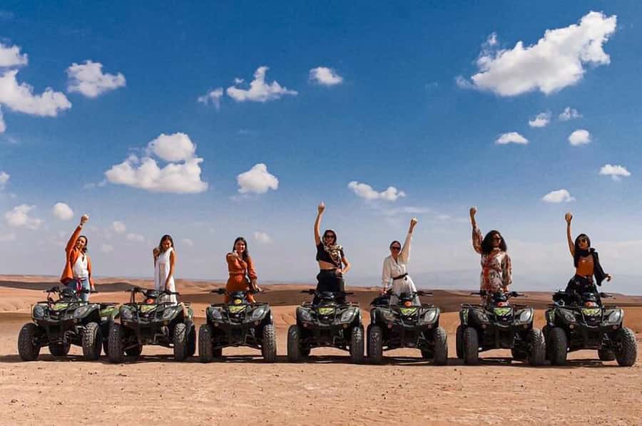 Marrakech: Agafay Desert: Camel ride Quad Bike, Dinner show - Berber music, dance, and the fire show