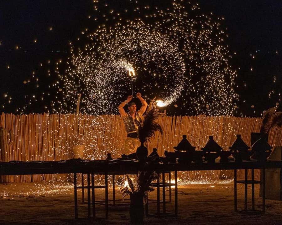 Marrakech: Agafay Desert Camel Rides, Dinner and Fire Show - Leaving Marrakech for the Agafay hills