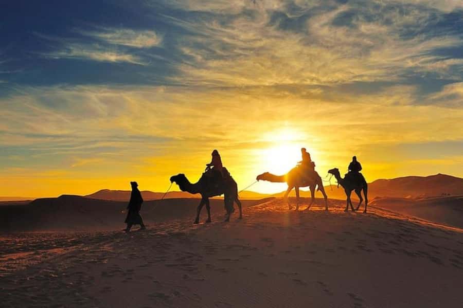 Marrakech: Agafay Desert Dinner and Sunset Camel Ride Trip - Arriving at the camp and getting ready