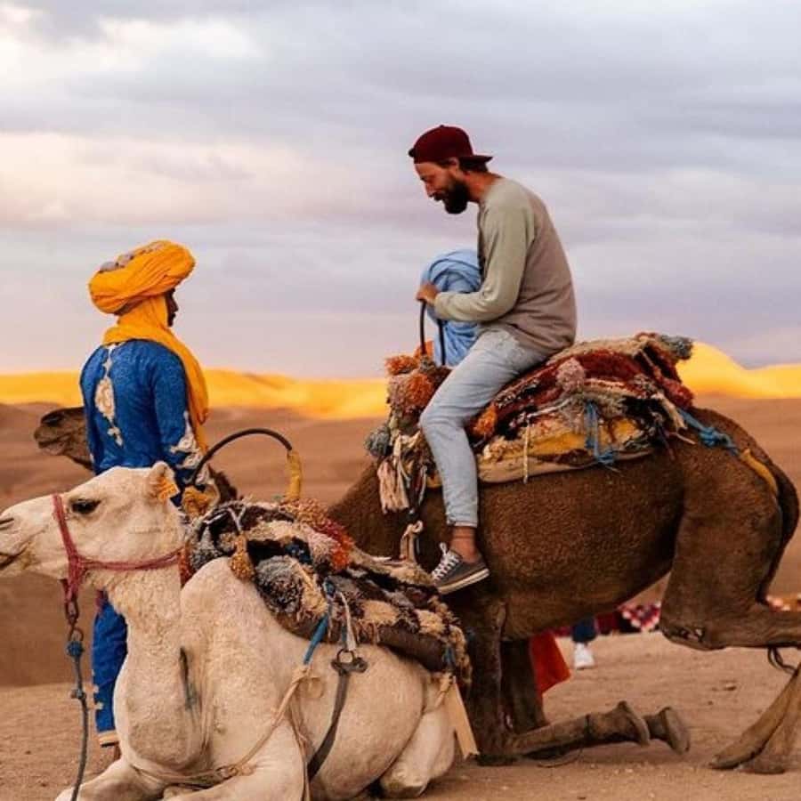 Marrakech: Agafay Desert Dinner Show with Sunset Camel Ride - The sunset camel ride in Agafay