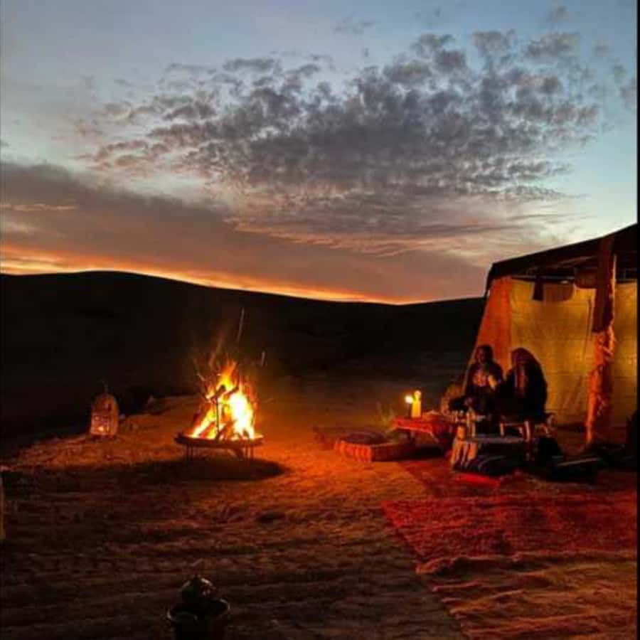Marrakech: Agafay Desert Dinner with Music and Fire Show - Transport, group size, and comfort