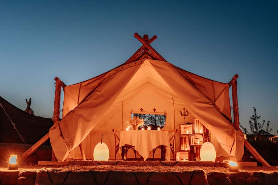 Marrakech: Agafay Desert Private Dinner w/ Music & Fire Show - Key points at a glance