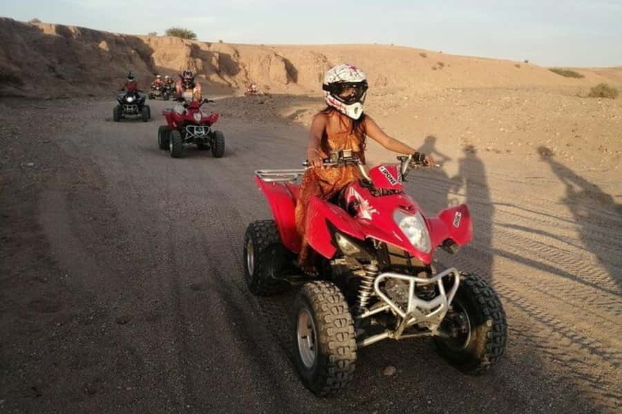 Marrakech: Agafay Desert Quad Biking & Dinner Show - Leaving Marrakech for the rocky desert