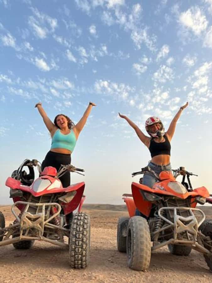 Marrakech: Agafay Desert Quad Biking with Dinner & Show - Riding Through the Desert at Sunset
