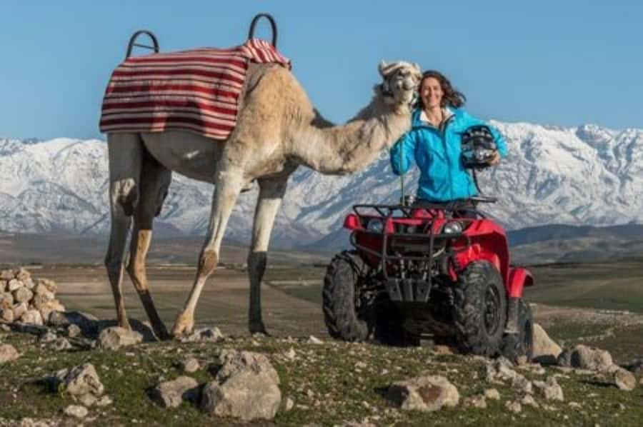 Marrakech: Agafay Desert Quad Biking with Dinner & Show - The Drive Out From Marrakech