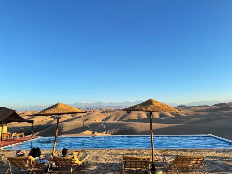 Marrakech: Agafay Desert Quad, Camel or Pool Day with Lunch - A short camel ride with strong photo stops
