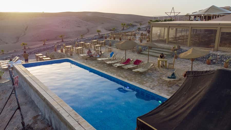 Marrakech: Agafay Desert Quad, Camel or Pool Day with Lunch - Moroccan lunch or dinner under canvas