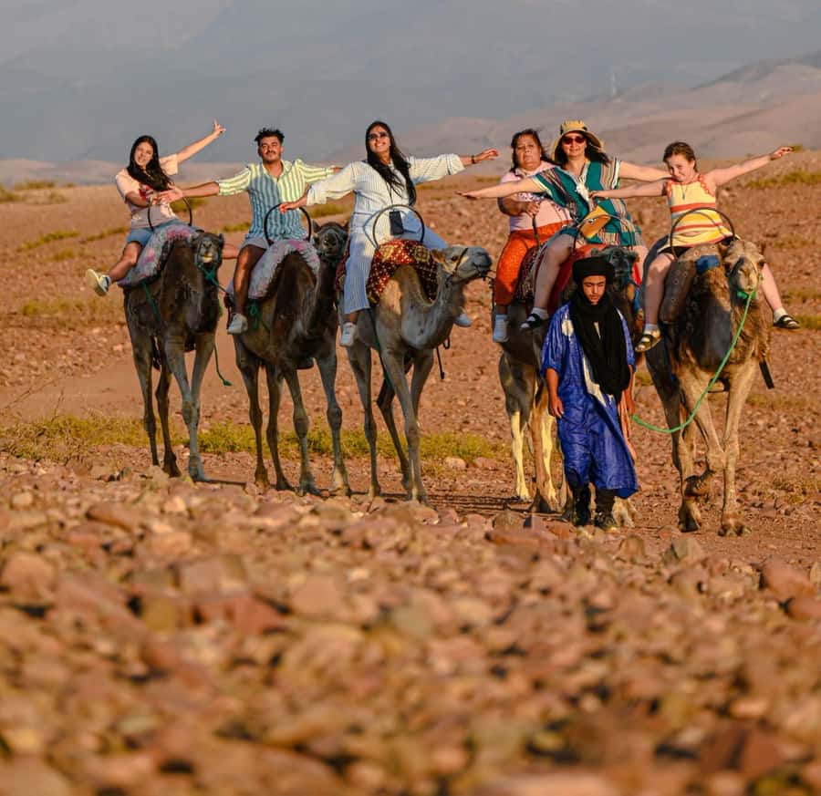 Marrakech: Agafay Desert Quad, Camel Ride & Dinner Show - Quad biking across Agafay’s rocky tracks
