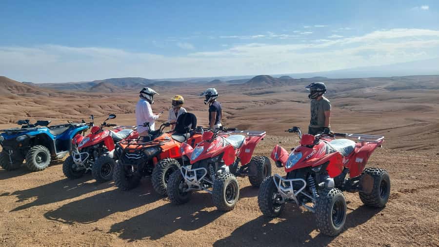 Marrakech: Agafay Desert Quad & Camel Rides, Dinner & Show - The quad ride brings the afternoon energy