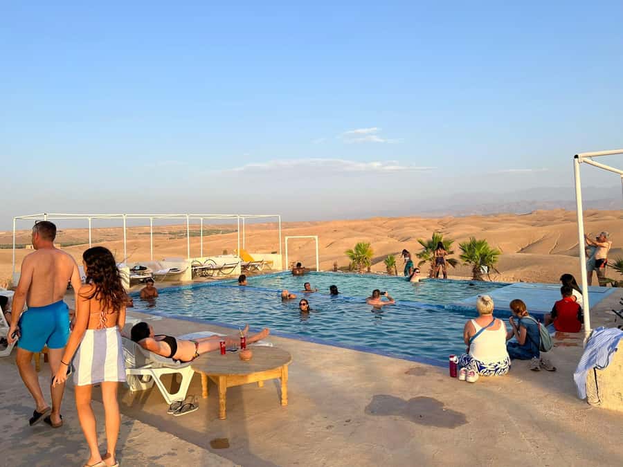 Marrakech: Agafay Desert Quad Camel Rides, Pool, Dinner Show - Tea and Traditional Products at the Women’s Cooperative