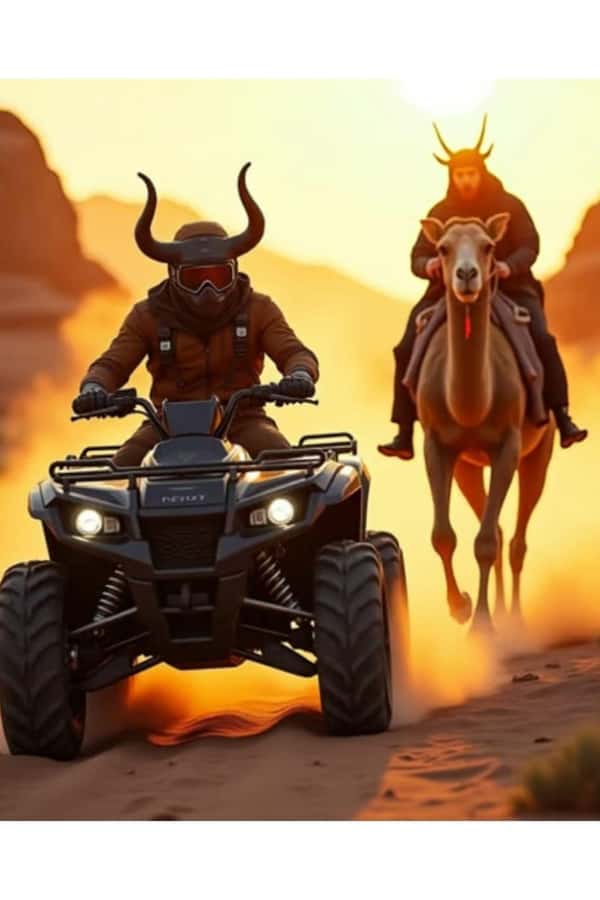 Marrakech: Agafay Desert Trip with Activities and Dinner - Camel riding at sunset is calm and photograph-friendly