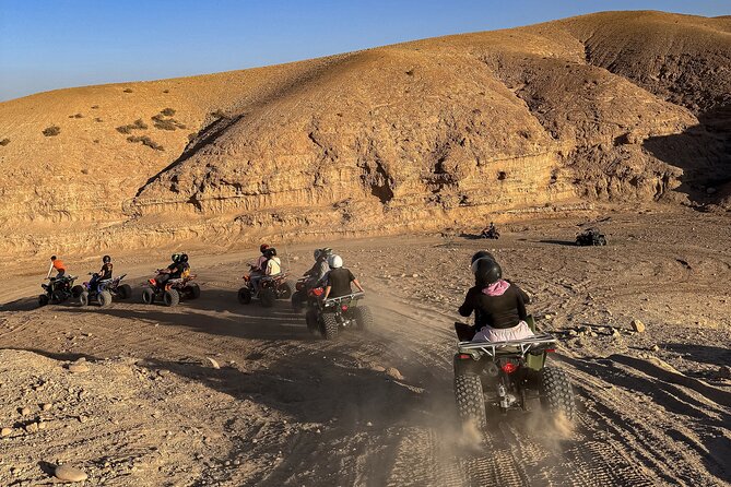 Marrakech: Agafay Quad Tour with Camel Ride, Dinner & Show - Moroccan dinner under the stars