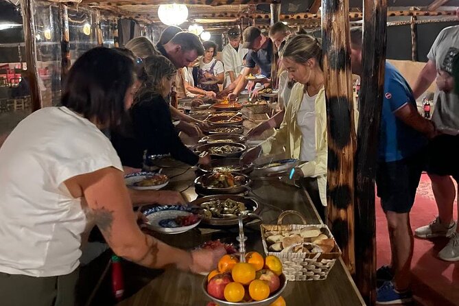 Marrakech Amazing Dinner Show in Agafay Desert, Sunset Camel Ride - Mint tea before the sunset climb