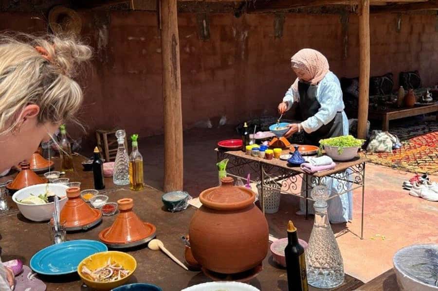 Marrakech: Atlas Mountains Cooking Class with Berber Family - The uphill walk to the family house