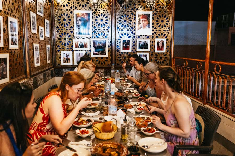 Marrakech: Authentic Moroccan Food Walking Tour & Dinner - Two routes, one very full evening