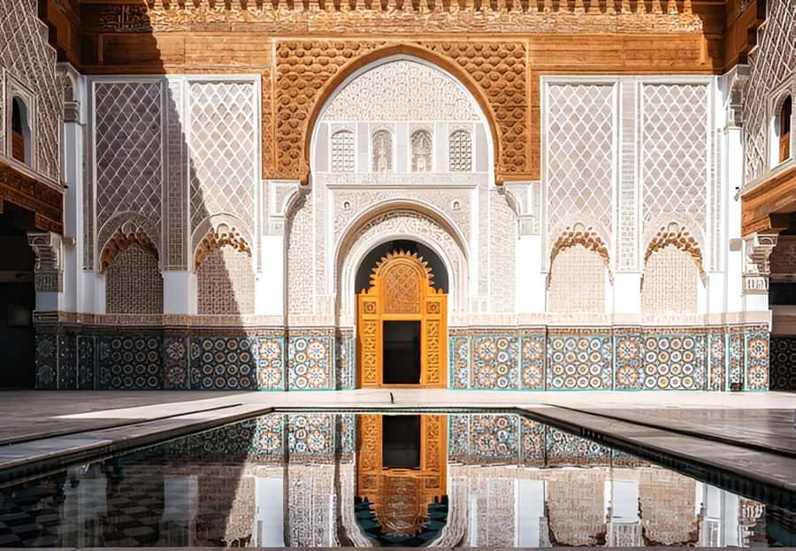 Marrakech: Bahia Palace, Ben Youssef Medersa, & Souks Tour - Bahia Palace: decoration with a purpose