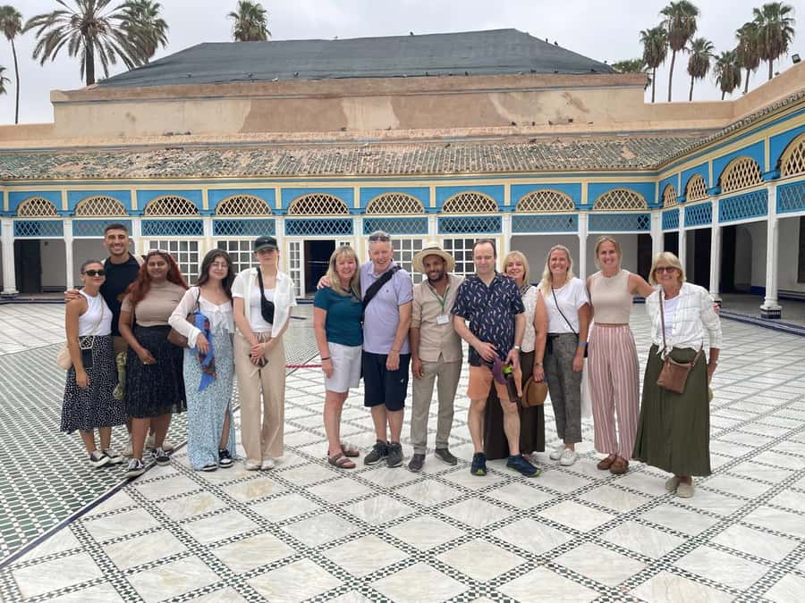 Marrakech: Bahia Palace, Madrasa Bn Yousef, Souk Medina Tour - Koutoubia Mosque sets the scene