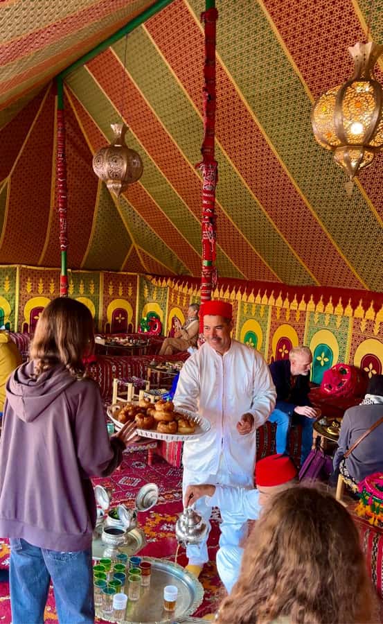 Marrakech: Balloon Flight, Berber Breakfast & Certificate - The landing and the return to the tent