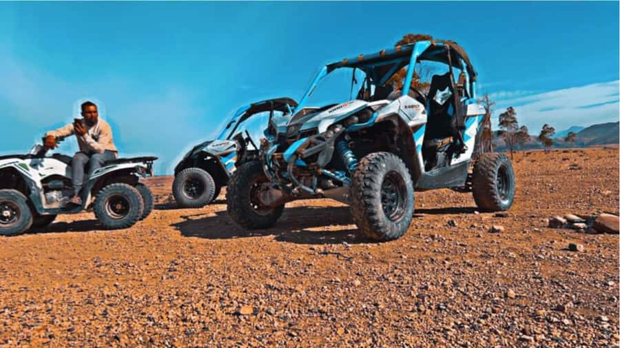 Marrakech : Buggy ride & desert tours in Agafay Desert - Getting familiar with the two-person buggy