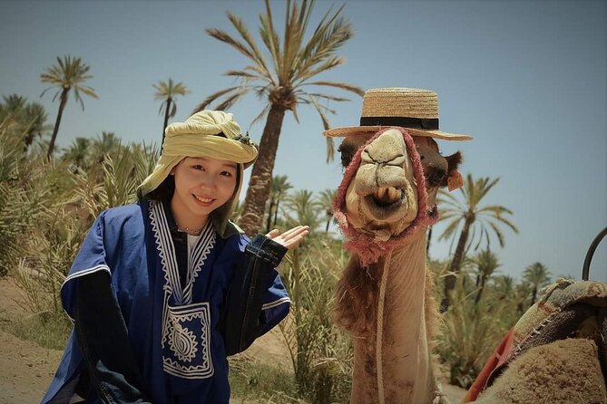 Marrakech: Camels & Quads on Sunset with Luxury Dinner, Fireshow - Camel riding at sunset