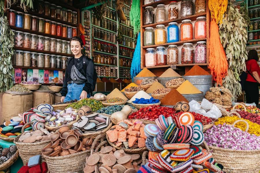 Marrakech: Colorful Medina Souks Guided Walking Tour - Souk Semmarine: the main shopping artery