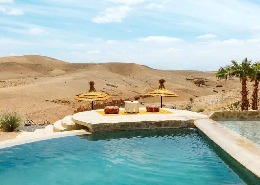 Marrakech: Day Pass in The Desert, swimming pool and lunch - Tea and views near Lalla Takerkoust