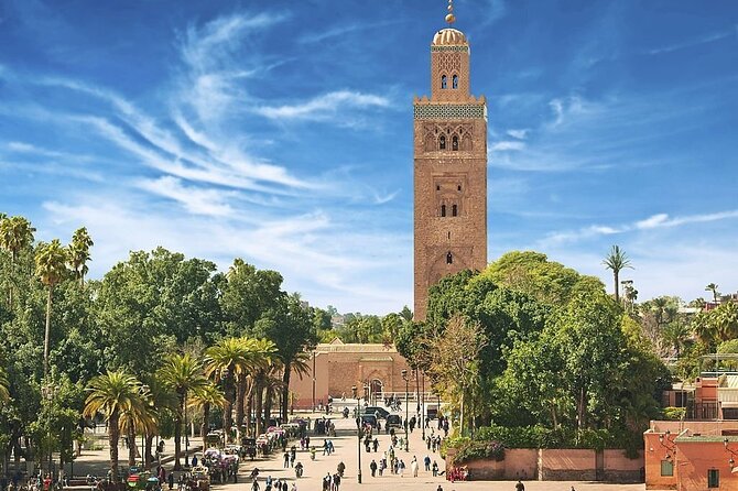 Marrakech Day Trip with Camel Ride from Casablanca - Koutoubia Mosque and the shape of Marrakech