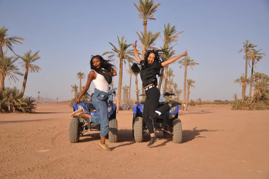 Marrakech: Desert and Palm Grove Quad Tour with Tea - Safety briefing and your first quad practice