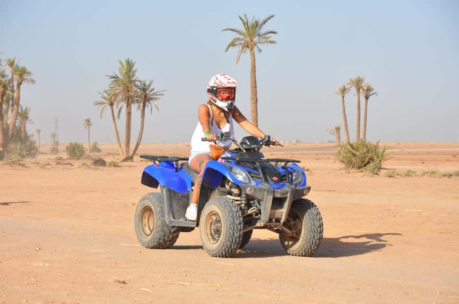 Marrakech: Desert and Palm Grove Quad Tour with Tea - The 25-minute drive from Marrakech to the Palmeraie
