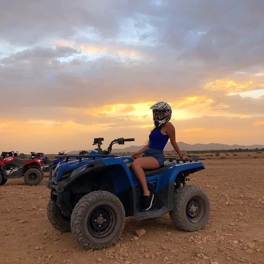 Marrakech: Desert and Palm Grove Sunset Quad Tour with Tea - Key points to know before booking