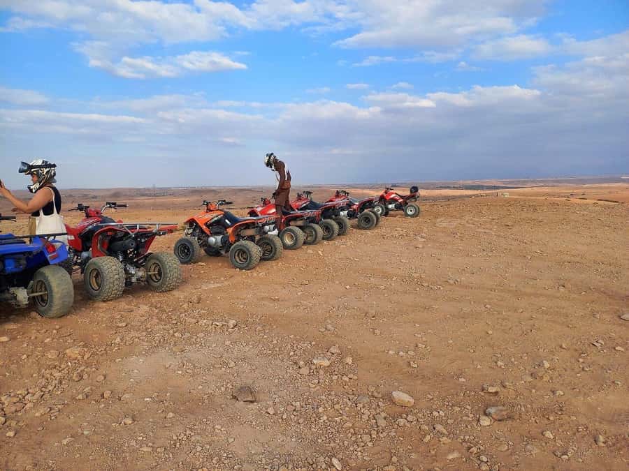 Marrakech: Desert and Palm Grove Sunset Quad Tour with Tea - Practical ways to make the ride better