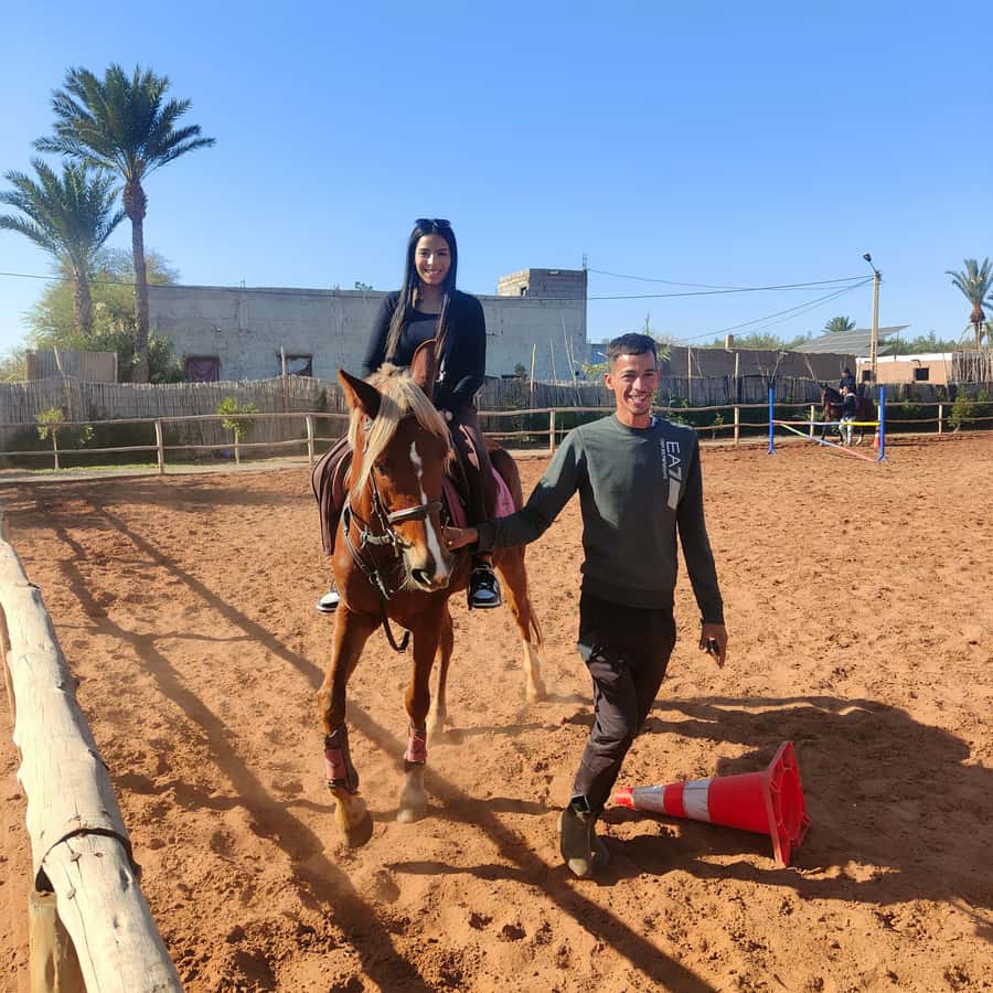Marrakech: Desert and Palmeraie Horse Riding Tour & Transfer - Riding through palms and open fields