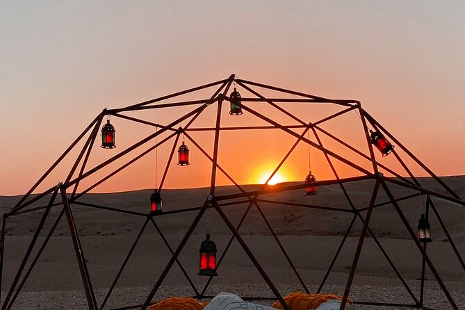 Marrakech desert dinner & sunset camel ride & bonfire music dance - A short escape from Marrakech, not a Sahara expedition