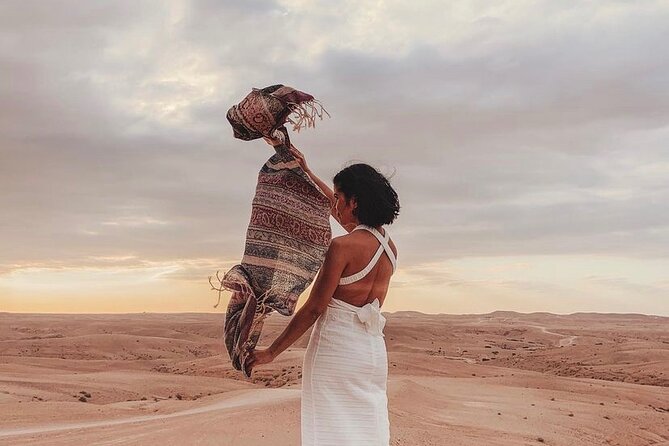 Marrakech desert dinner & sunset camel ride & bonfire music dance - Moroccan dinner, with tagine at the center