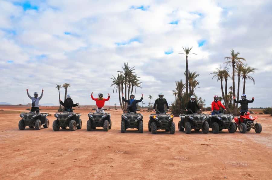 Marrakech Desert & Palm Grove Quad Bike Tour - Safety training before the first track
