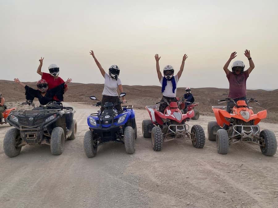 Marrakech: Desert Quad Bike Tour with Tea & Optional Dinner - Leaving Marrakech for the Agafay Desert