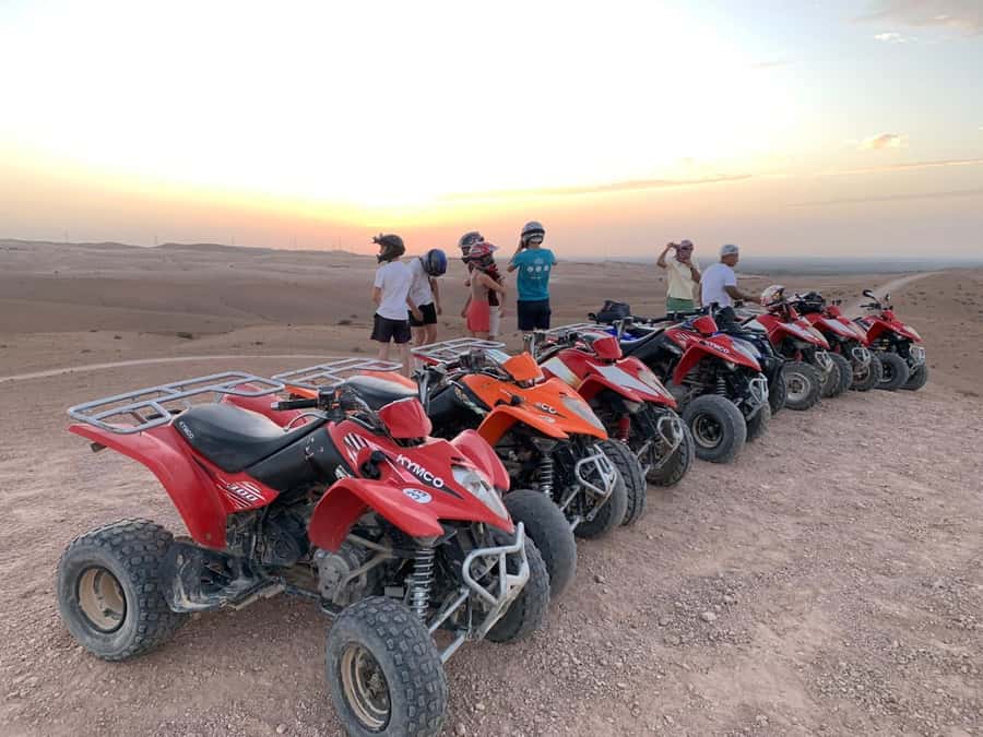 Marrakech: Desert Quad Bike Tour with Tea & Optional Dinner - The sunset stop is worth timing carefully