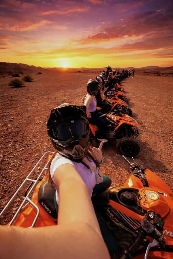 Marrakech Desert Sunset: Quad Biking, Dinner & Fire Show - From Marrakech to the dry hills of Agafay