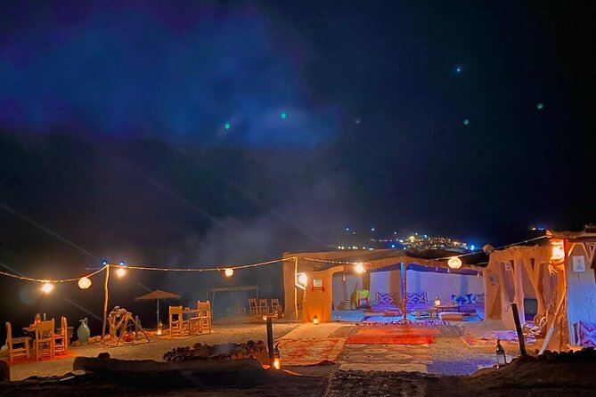 Marrakech Desert Tour & Sunset Camel Ride with Dinner Show - Dinner in a nomad-style camp
