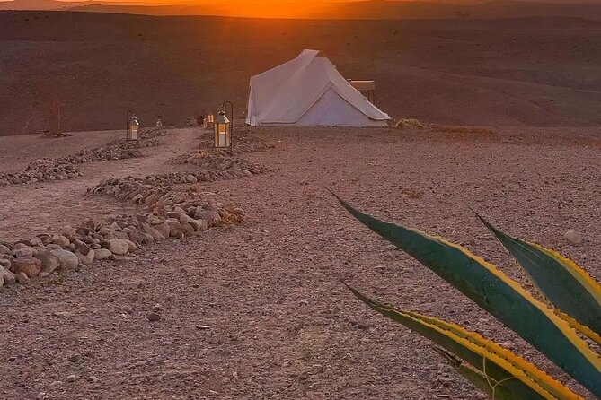 Marrakech Desert Tour & Sunset Camel Ride with Dinner Show - The Agafay Desert is rocky, not sandy