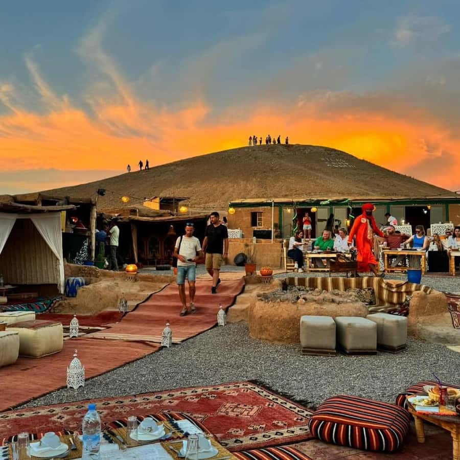 Marrakech: Desert Tour with Dinner, Show and Camel Ride - From Marrakech to the Agafay Desert at 17:30