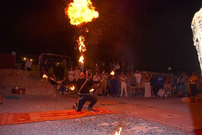 Marrakech: dinner in Agafay desert with a fire show & camel ride - How the timing affects the experience