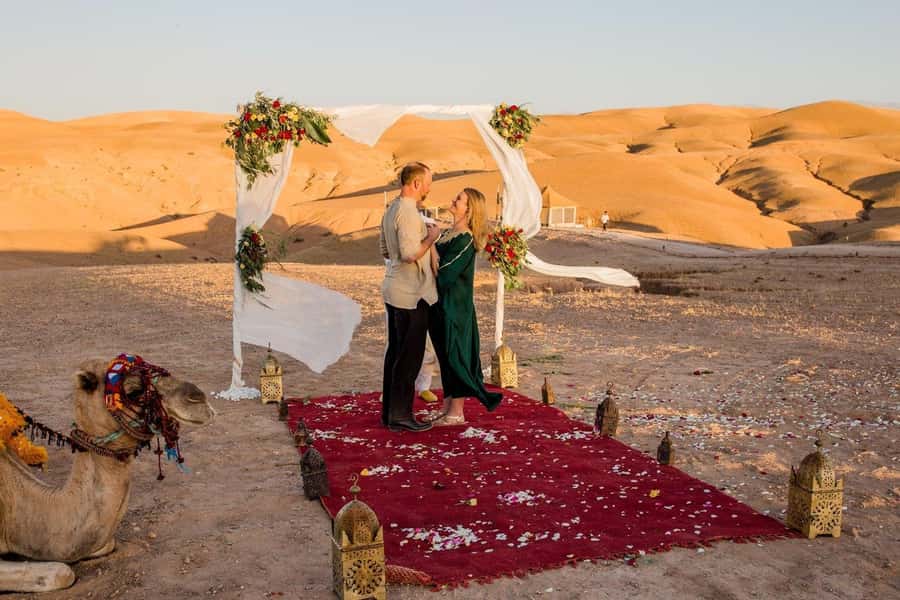 Marrakech Dinner Show Agafay Desert with Camels swiming pool - From Marrakech to Agafay in 40 minutes