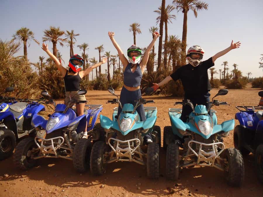 Marrakech: Dunes of the Palmeraie Quad Bike Ride with Tea - Riding through palms, dirt trails, and Jbilet country
