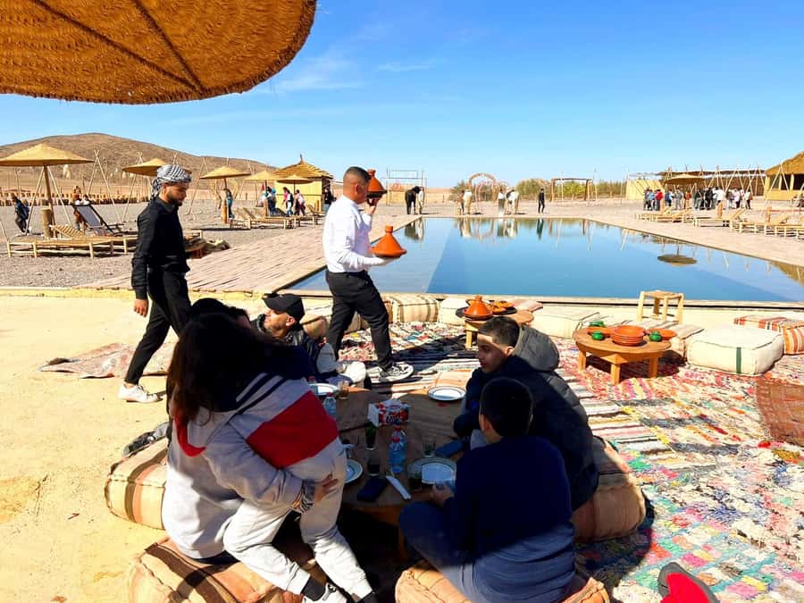 Marrakech: Evening Escape to the Agafay Desert - Music, dancing, and the bonfire