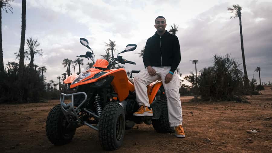 Marrakech:excursion quad in Oasis palm & jbilat desert,tea - The tea stop and Berber connection